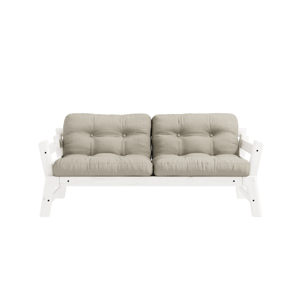 Karup Design PASO LACADO BLANCO W. PASO COLCHÓN LINO