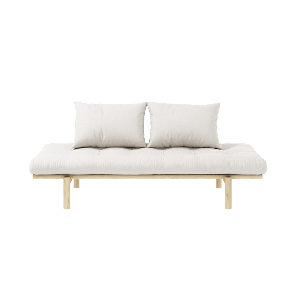 Karup Design PACE DAYBED CLAIR LAQUÉ W. MATELAS MIXTE 4 COUCHES NATUREL