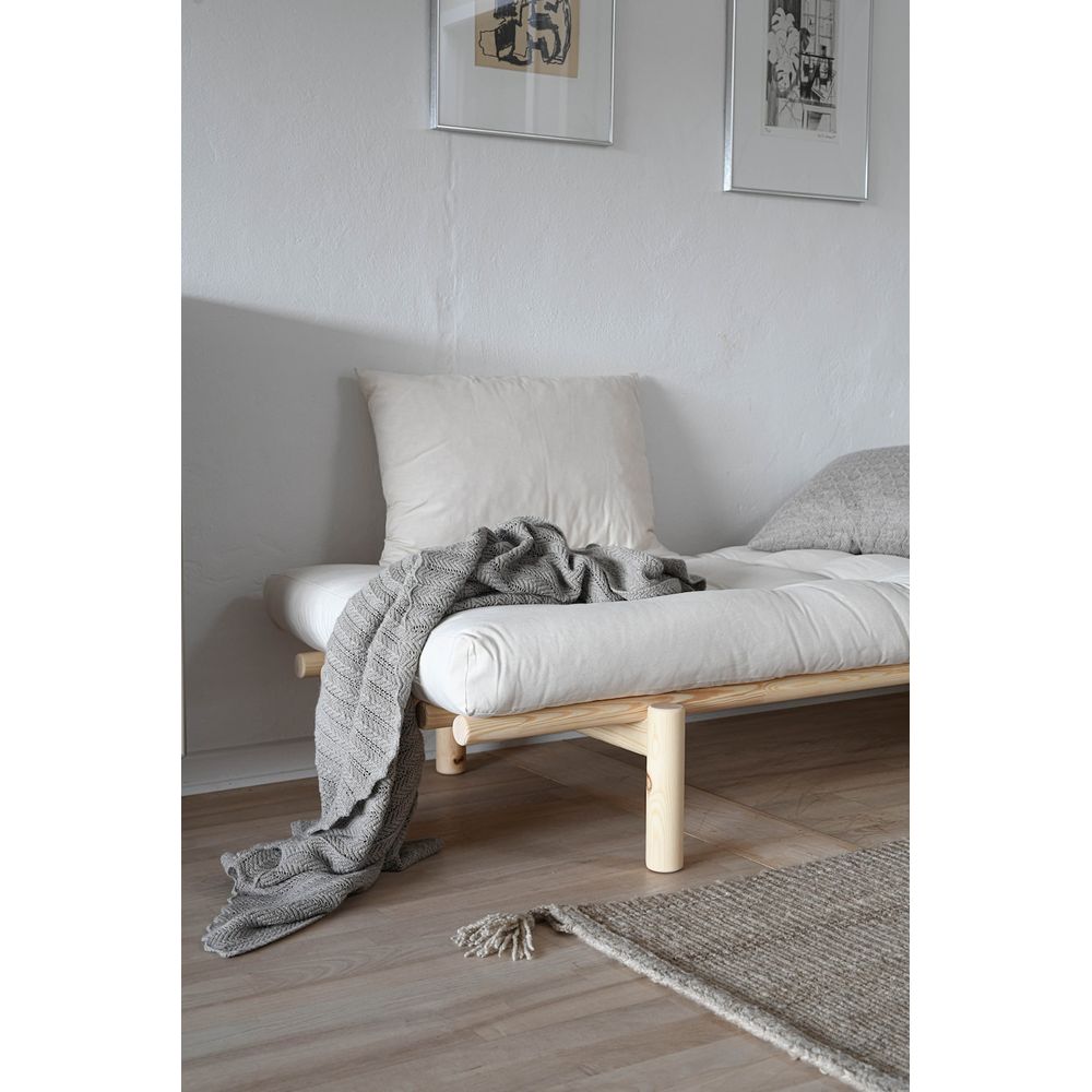 Karup Design PACE DAYBED CLAIR LAQUÉ W. MATELAS MIXTE 4 COUCHES NATUREL