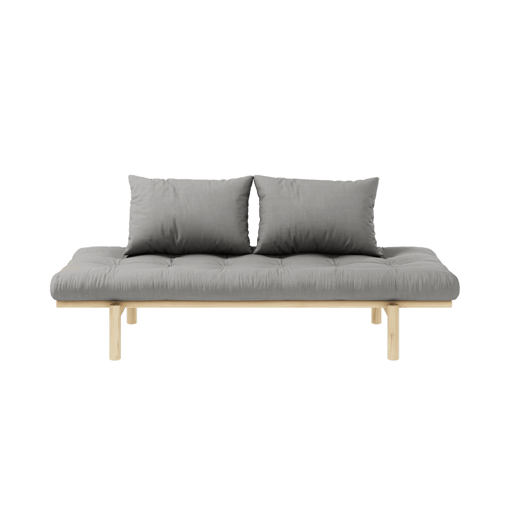 Karup Design PACE DAYBED CLAIR LAQUÉ W. MATELAS MIXTE 4 COUCHES GRIS