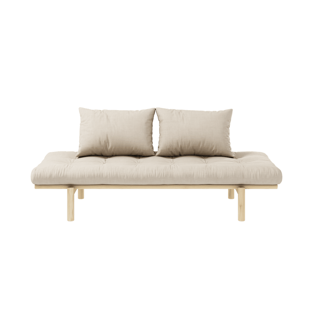 Karup Design PACE TAYBED KLARE LACKIERT W. 4-SCHICHT GEMISCHTE MATRATZE BEIGE