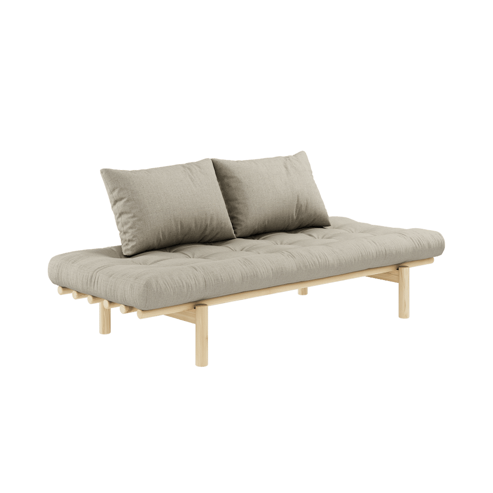 Karup Design PACE TAYBED KLARE LACKIERT W. 4-SCHICHT GEMISCHTE MATRATZE LINEN