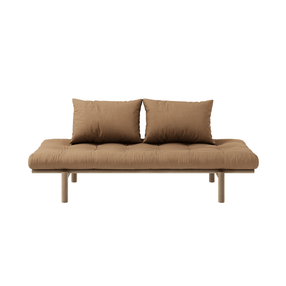 Karup Design PACE DAYBED JOHANNISBEERBRAUN LACKIERT MIT 4-SCHICHT-MISCHMATRATZE MOKKA