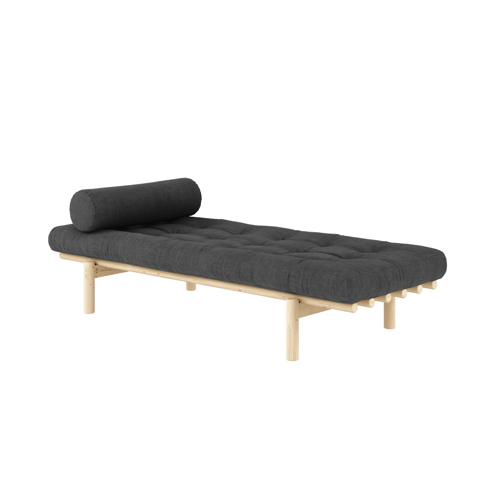 Karup Design NEXT DAYBED KLARLACKIERT MIT 4-LAGIGER MISCHMATRATZE ANTHRAZIT