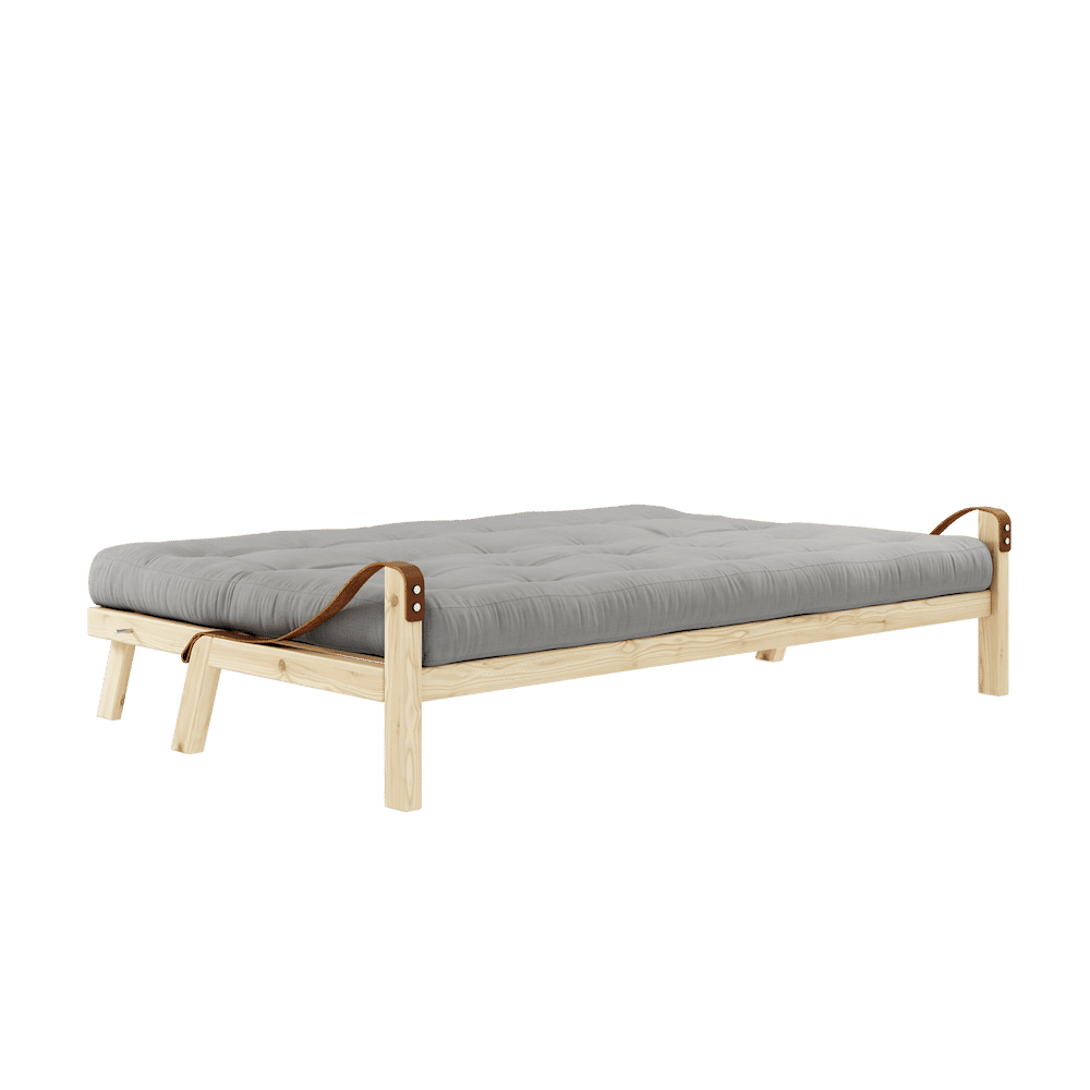 Karup Design POÉSIE CLAIR LAQUÉ W. MATELAS MIXTE 5 COUCHES GRIS