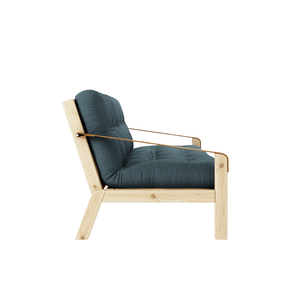 Karup Design POÉSIE CLAIR LAQUÉ W. MATELAS MIXTE 5 COUCHES BLEU Pétrole