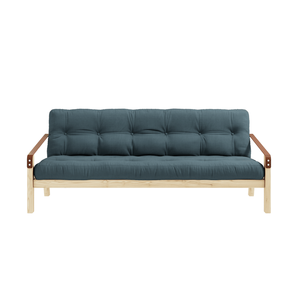 Karup Design POÉSIE CLAIR LAQUÉ W. MATELAS MIXTE 5 COUCHES BLEU Pétrole