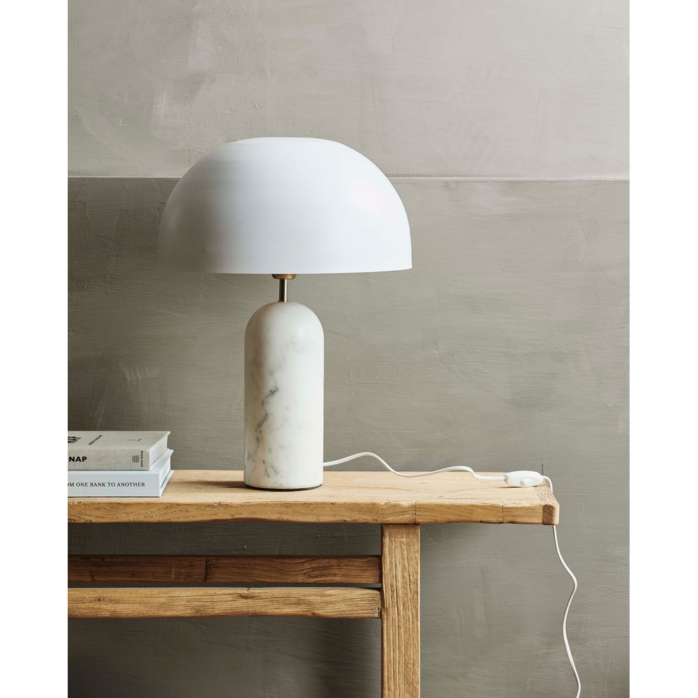 Lampe de table Nordal A/S ATLAS-marbre blanc