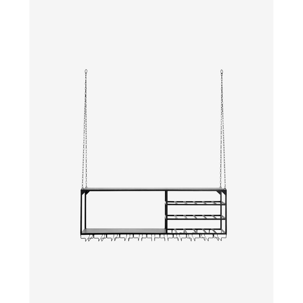 Nordal A/S LOFT rek/plank, L, zwart