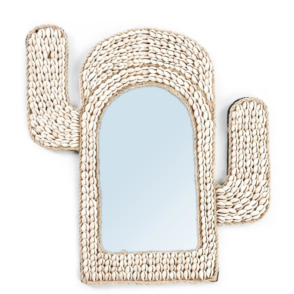 Bazar Bizar Miroir Coquillage Cactus-Naturel