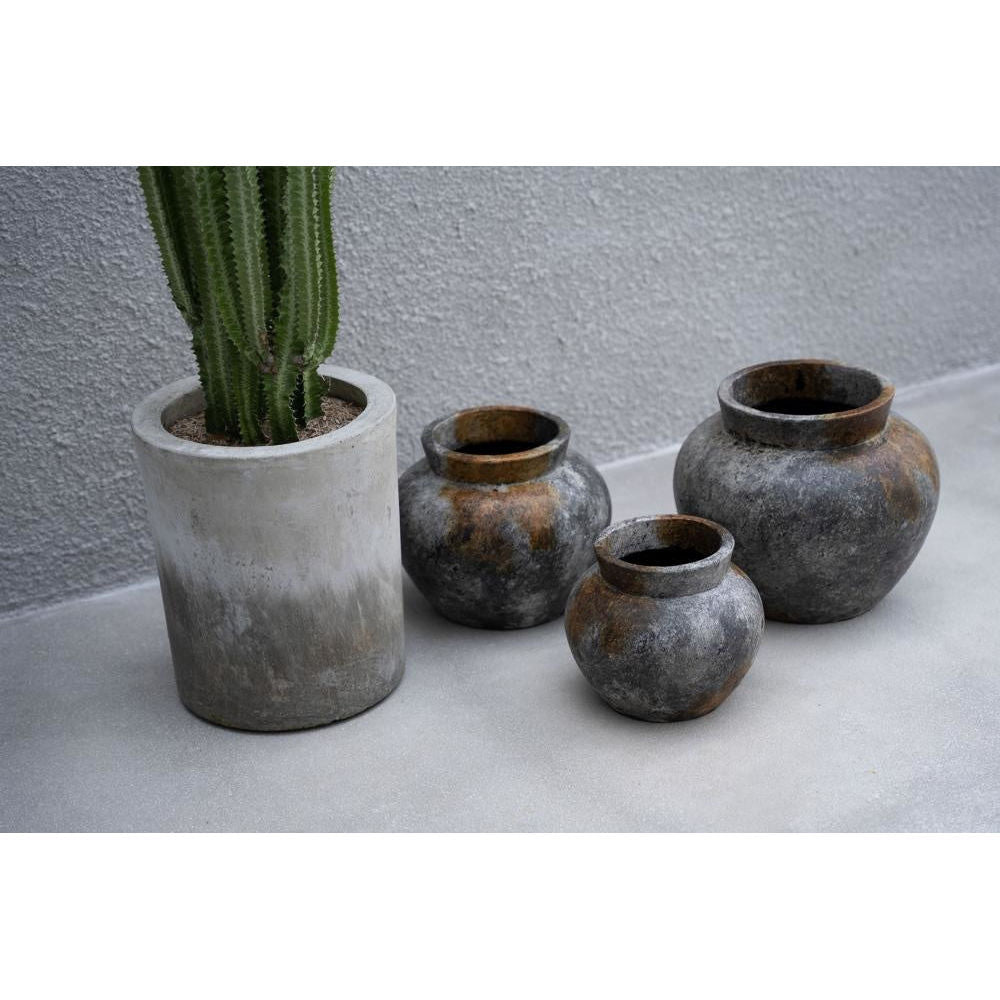 Bazar Bizar De Funky Vaas-Gris Antique-L