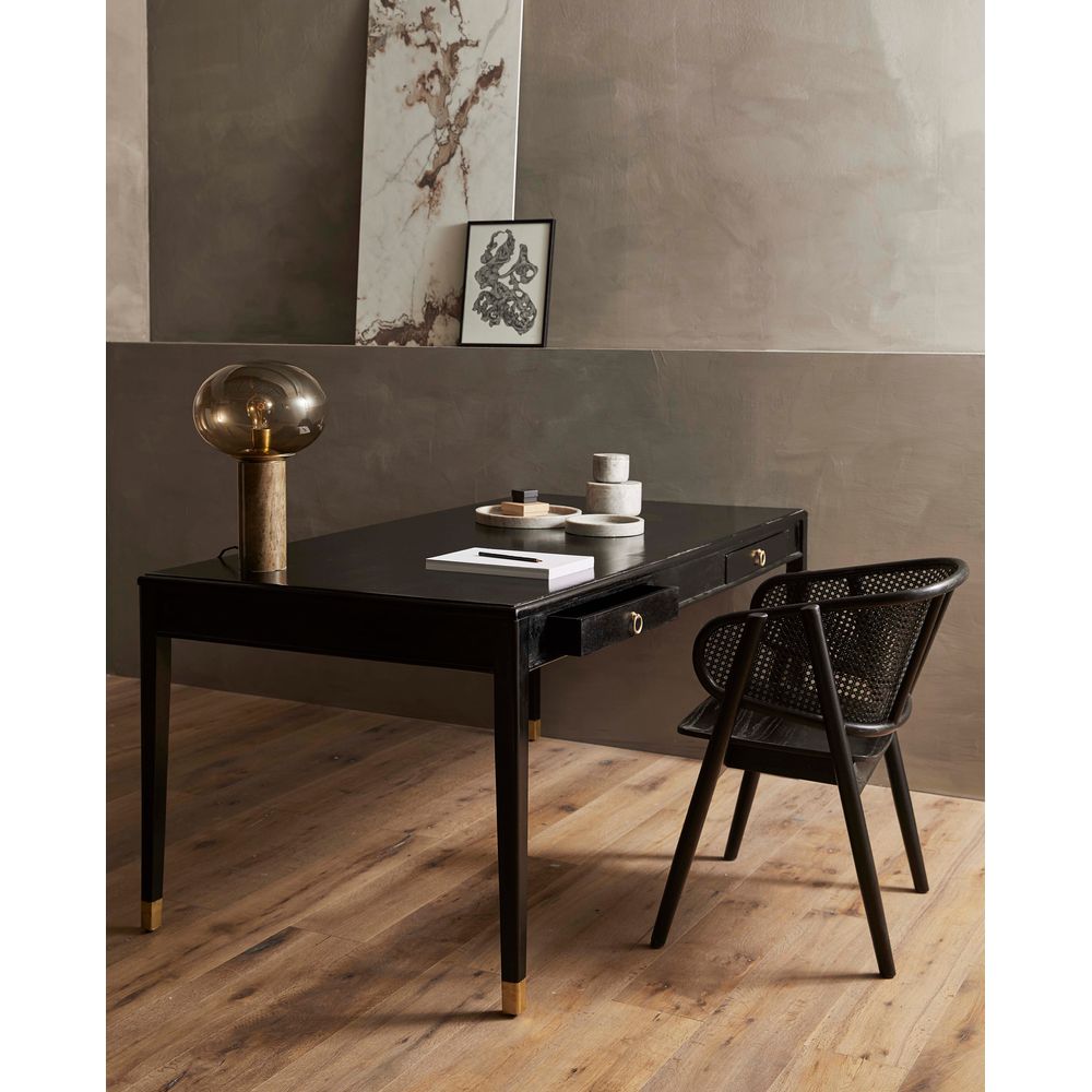 Bureau Nordal A/S EMS avec tiroirs 2-bois noir