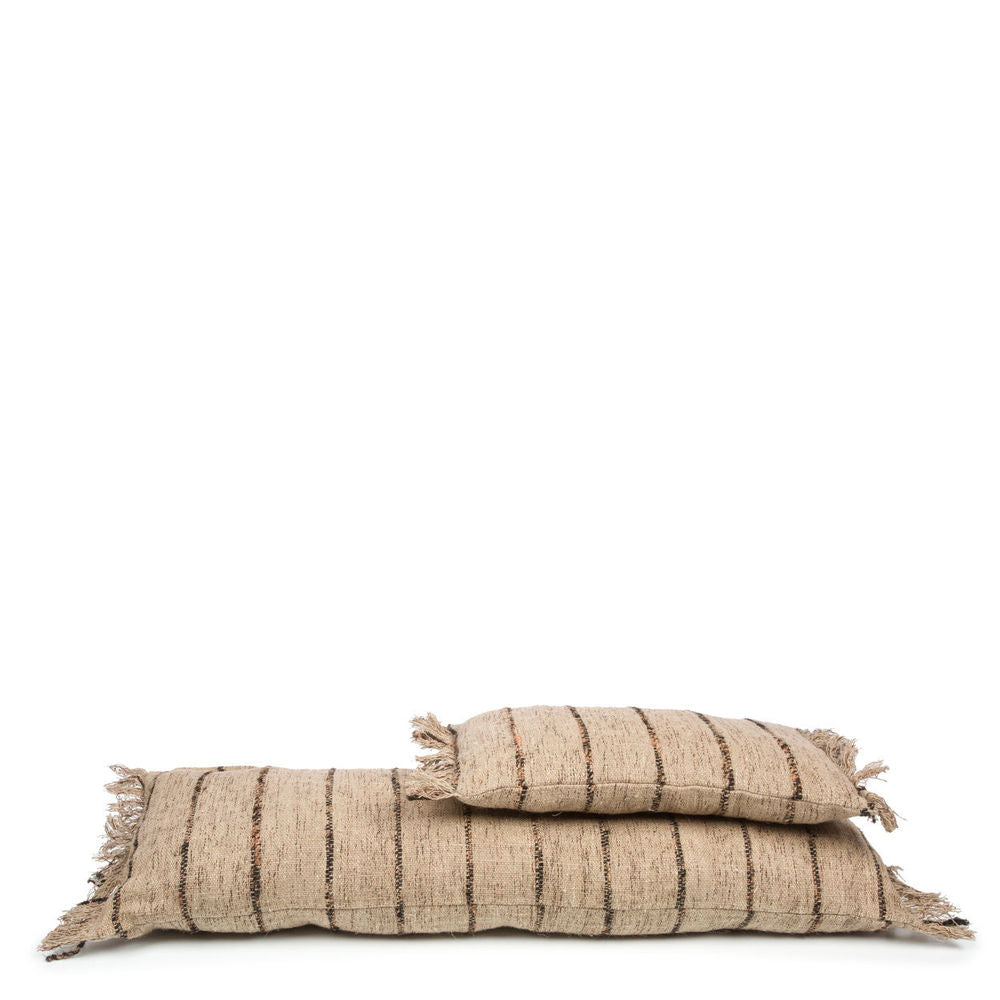 Bazar Bizar Housse de Coussin De Oh My Gee - Beige Noir - 30x50