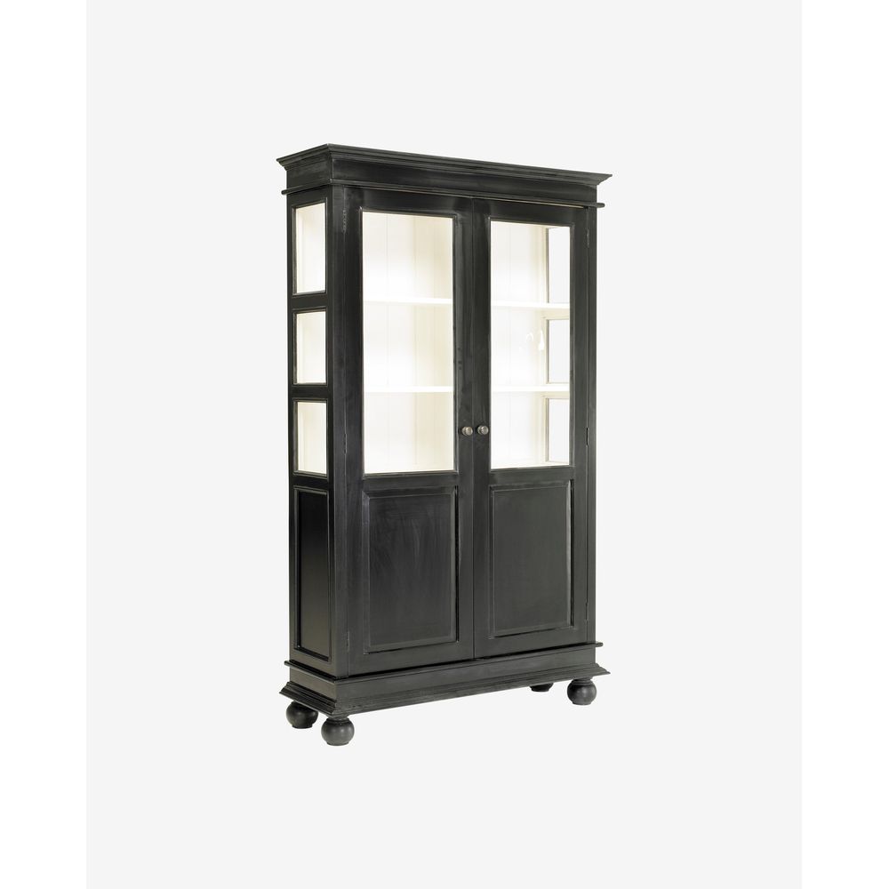 Armoire double Nordal A/S NOVA, noir/blanc cassé