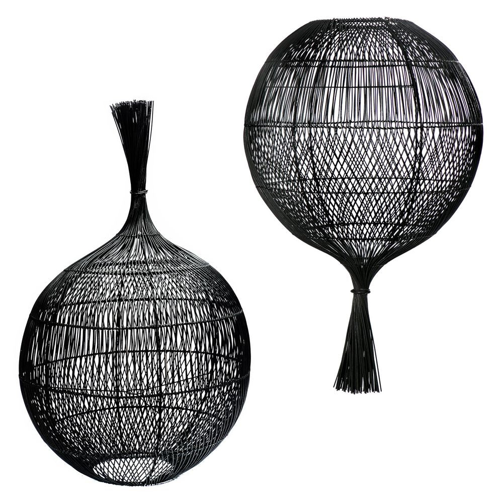 Bazar Bizar The Wonton Floor Lamp-Lámpara colgante-Negro