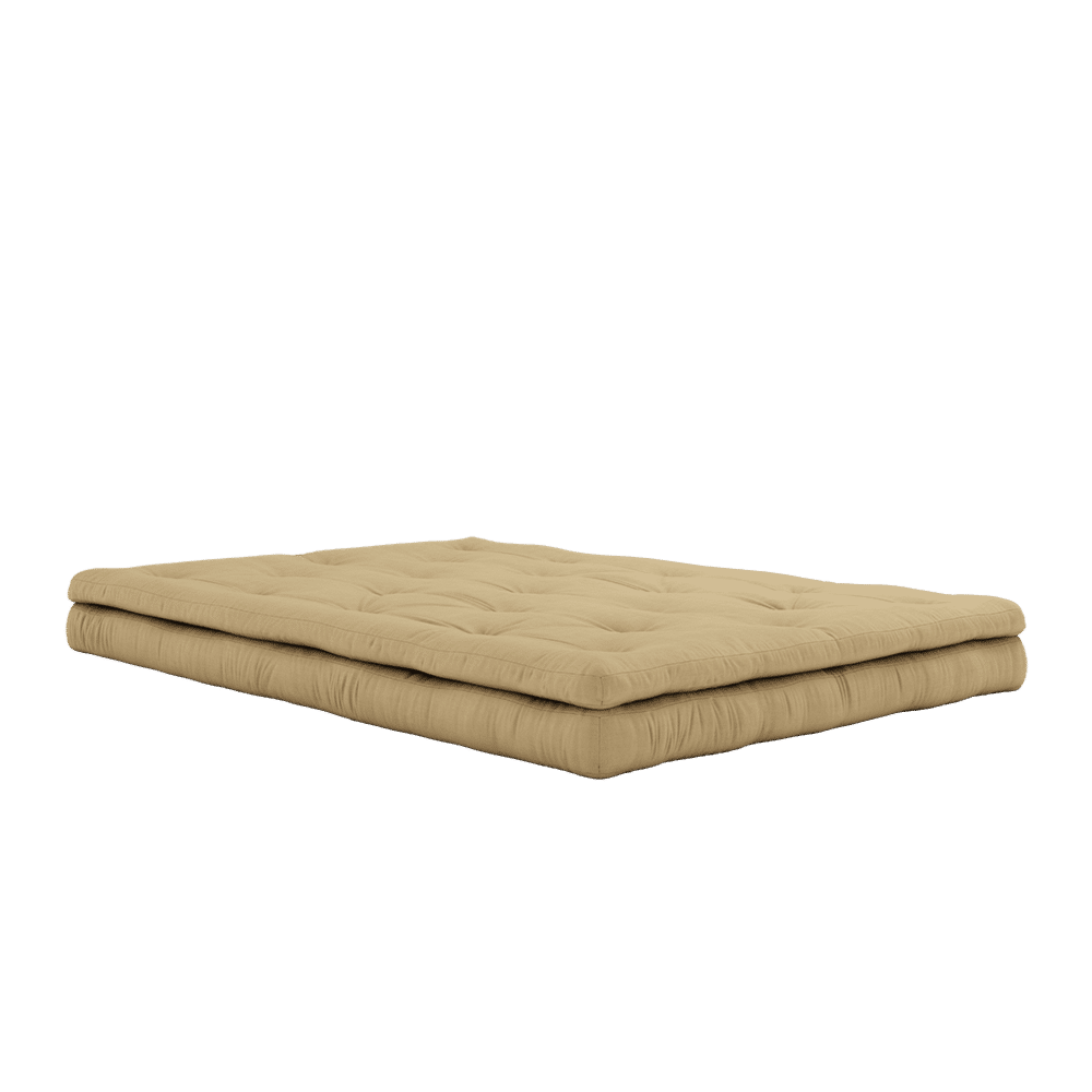 Karup Design HEBILLA-UP SOFÁ DE TRIGO BEIGE W. 3 CINTURÓN DE CUERO MARRÓN