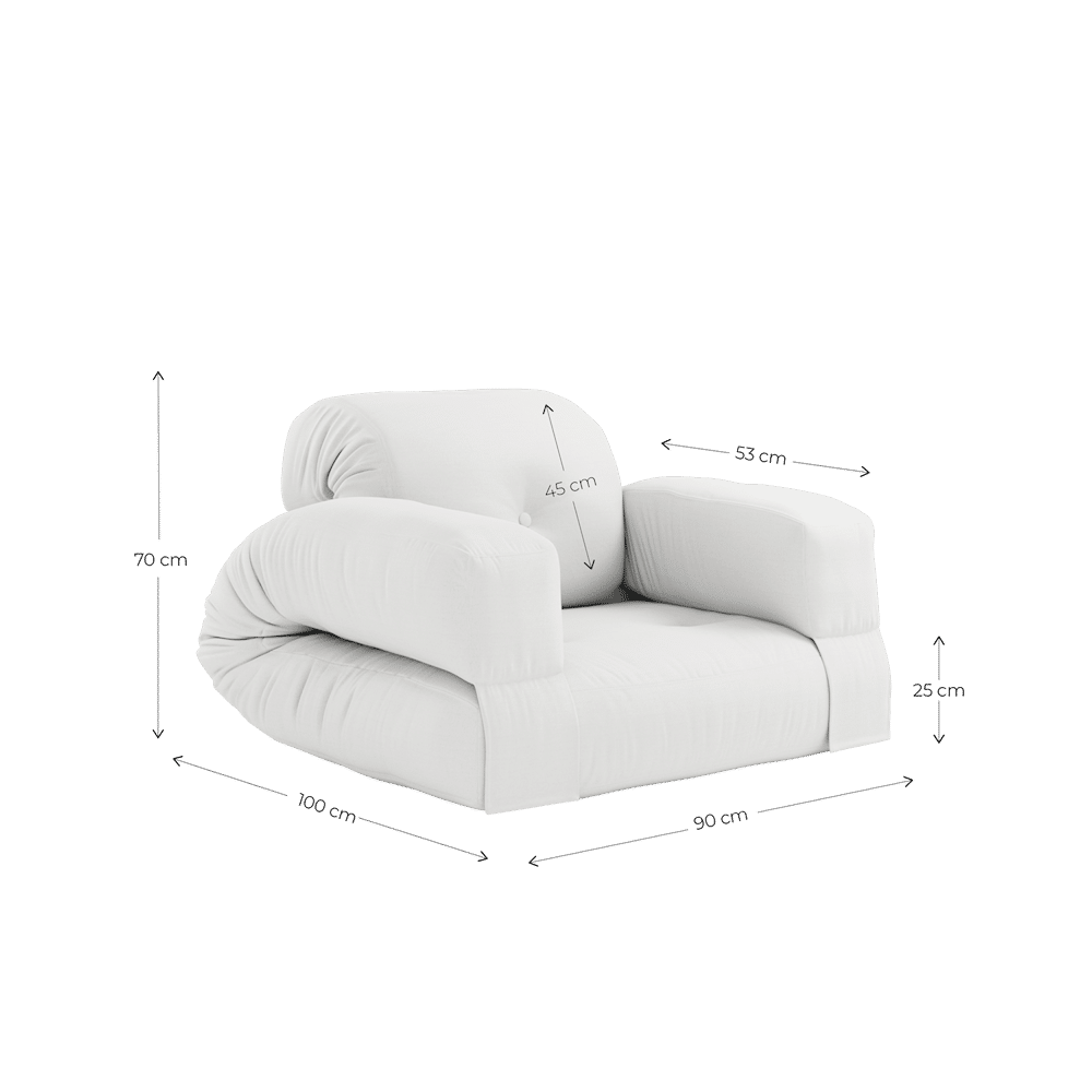 Karup Design FAUTEUIL HIPPO EXTÉRIEUR BLANC: