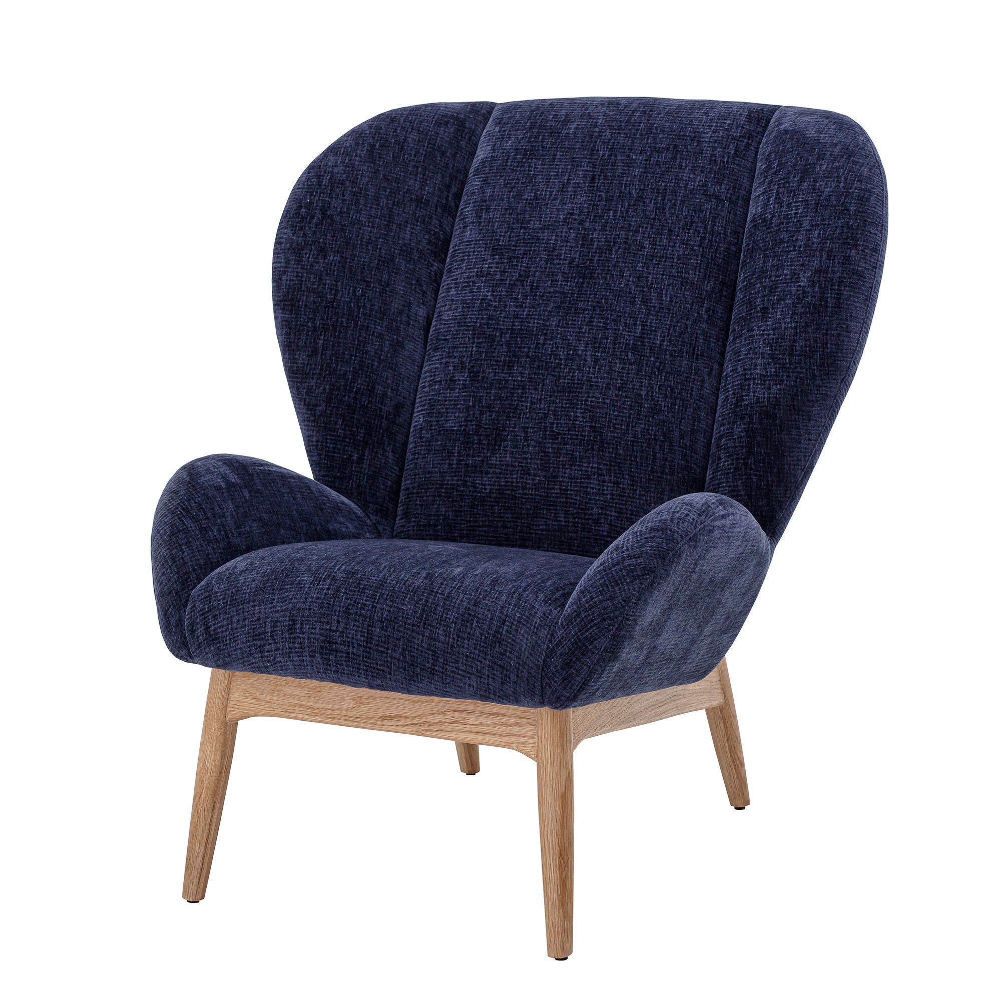 Bloomingville Fauteuil Eave, Bleu, Polyester