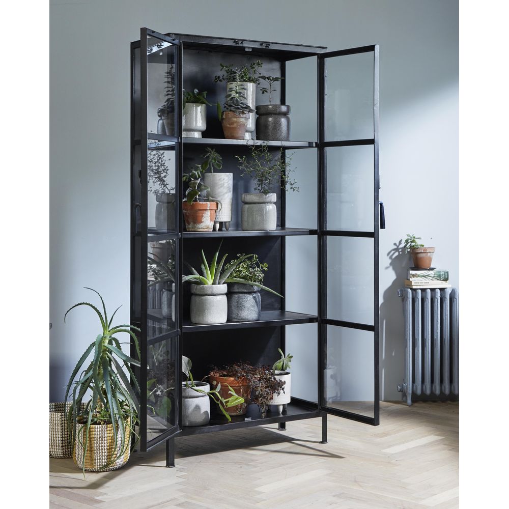 Armoire Nordal A/S PHOENIX noire, 2 portes, petite