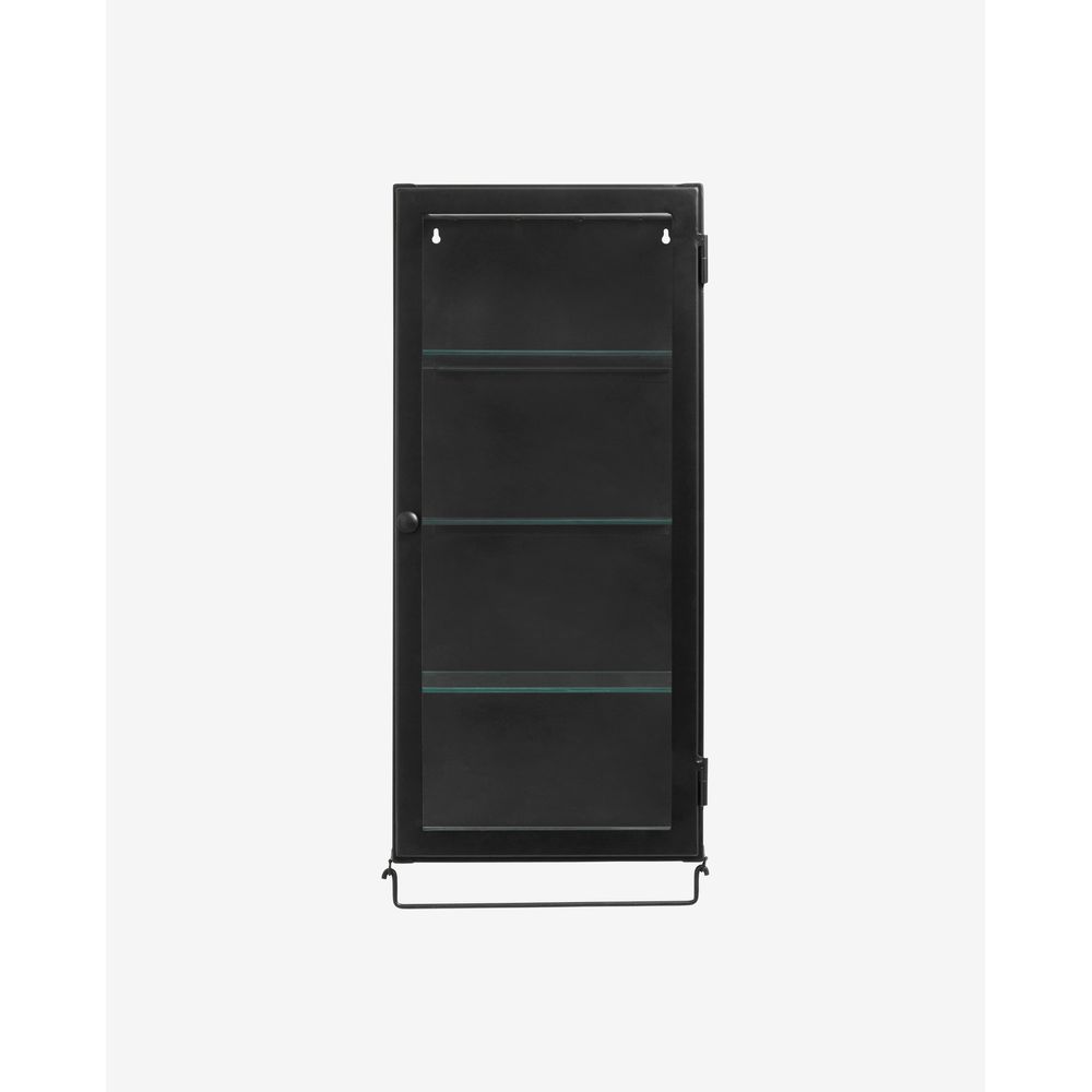 Nordal A/S SIRI armoire murale, 1 porte, métal noir