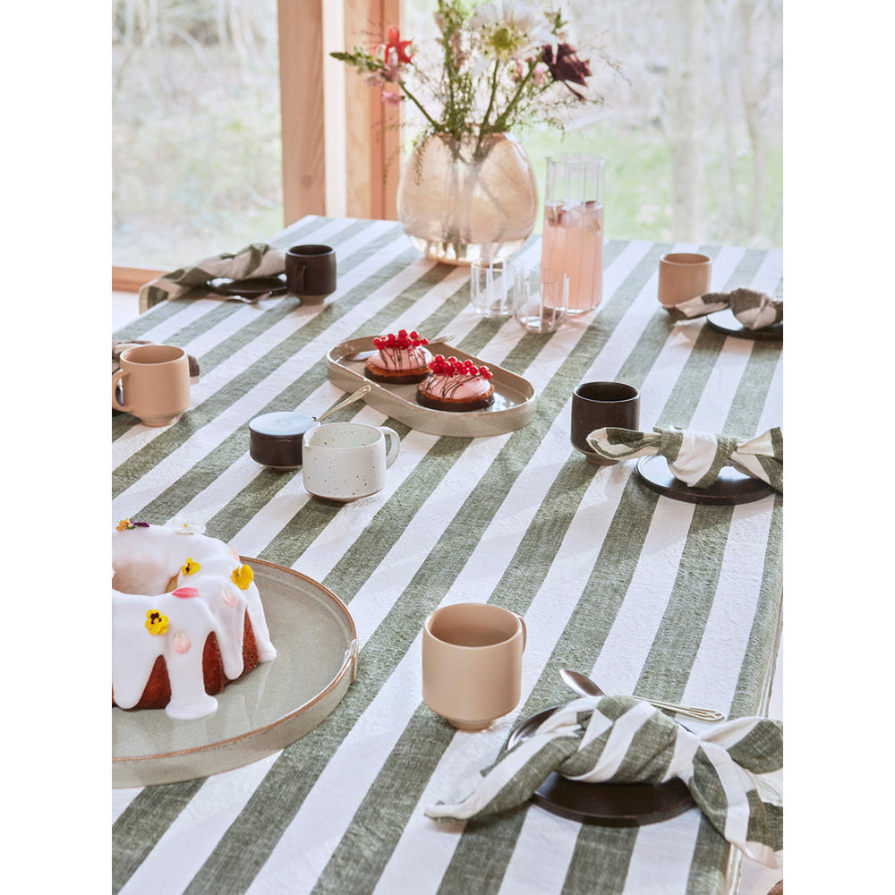 OYOY LIVING Striped Tablecloth - 200x140 cm - Choko