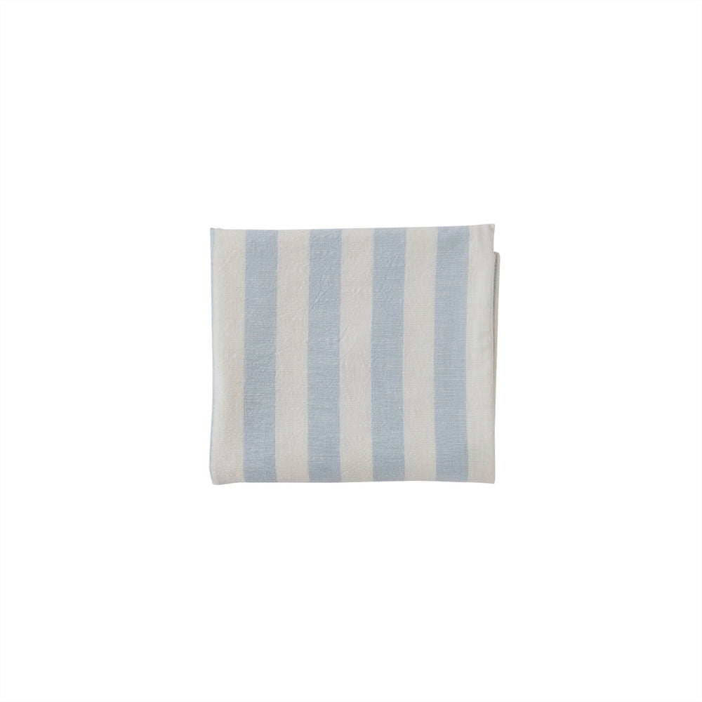 La Nappe Rayée OYOY LIVING-200x140 cm-Bleu Glacé