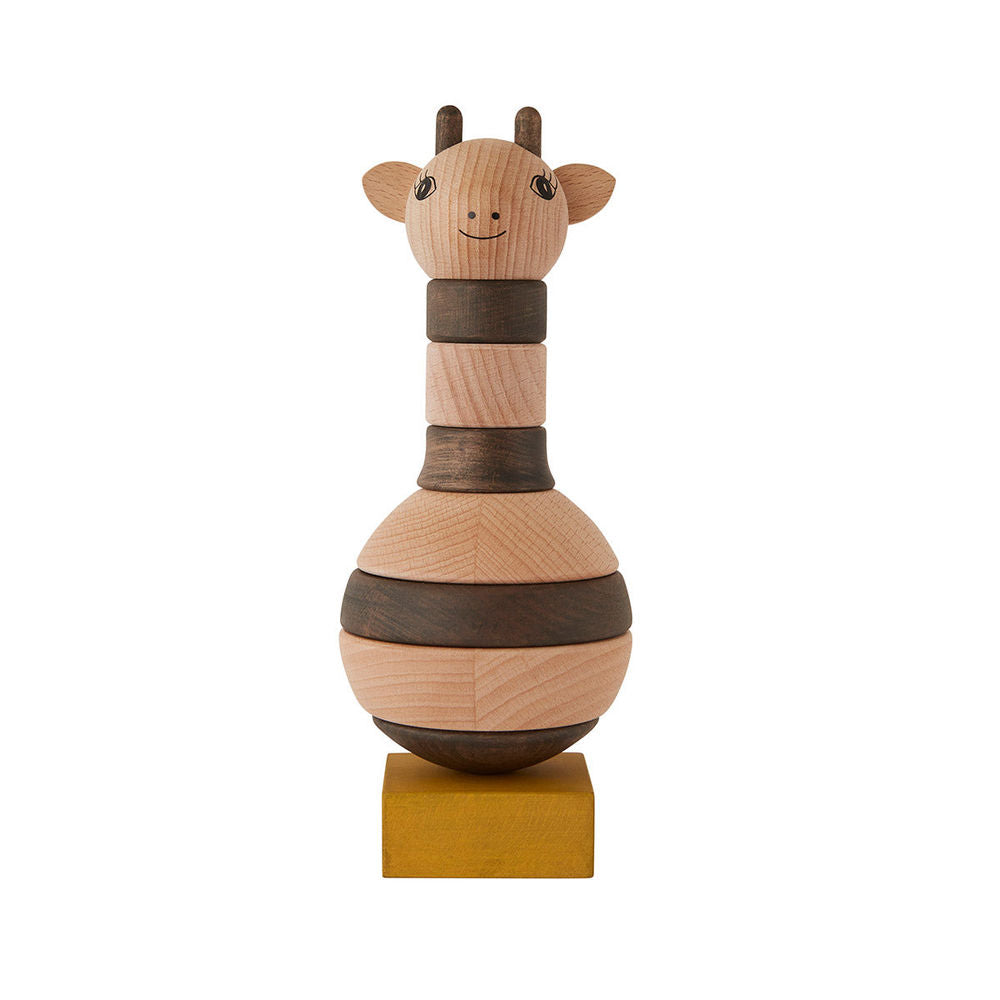 OYOY MINI agrafe en bois girafe-nature/foncé