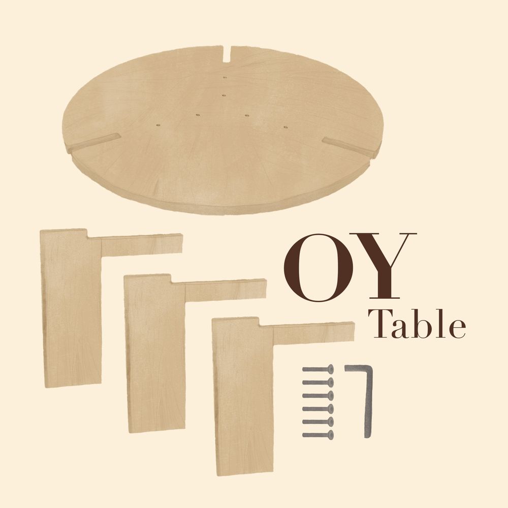 OYOY LIVING OY Salontafel - Klein - Natuur