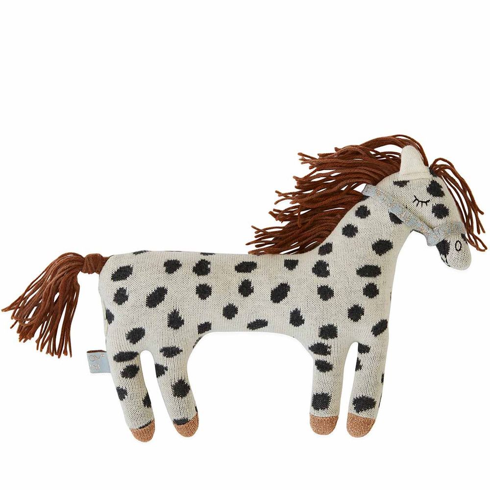 OYOY MINI Darling - Little Pelle Pony - Offwhite / Black