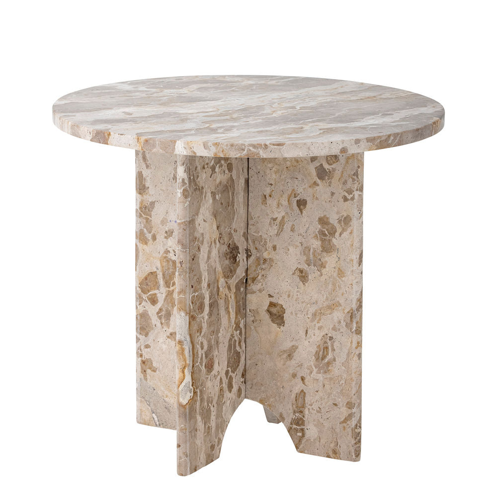 Bloomingville Table d'appoint Jasmia, Brun, Marbre