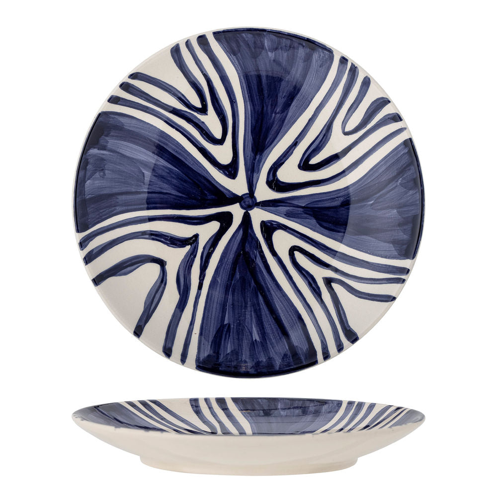 Bloomingville Shama Bord, Blauw, Steengoed