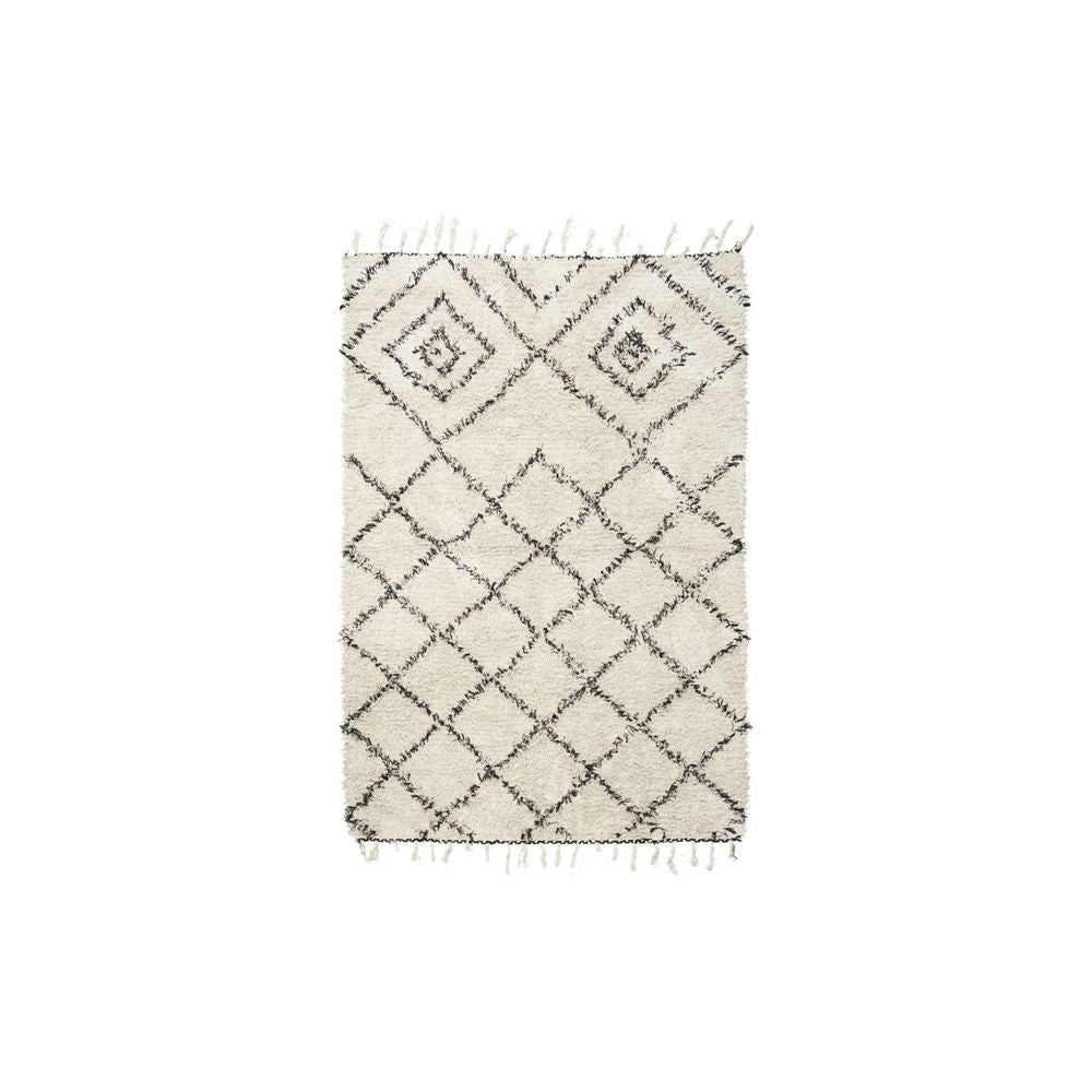 House Doctor, Tapis Kuba, Blanc Noir