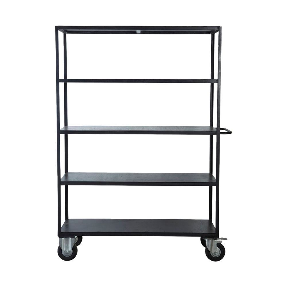 House Doctor Rack mit 4 Rädern, Schwarz