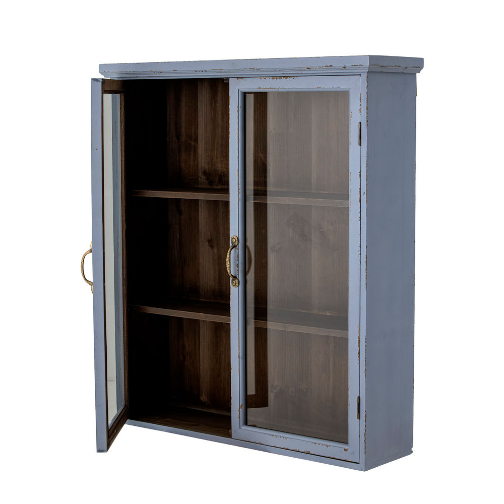 Creative Collection Armoire Hazem, bleu, bois de tilleul