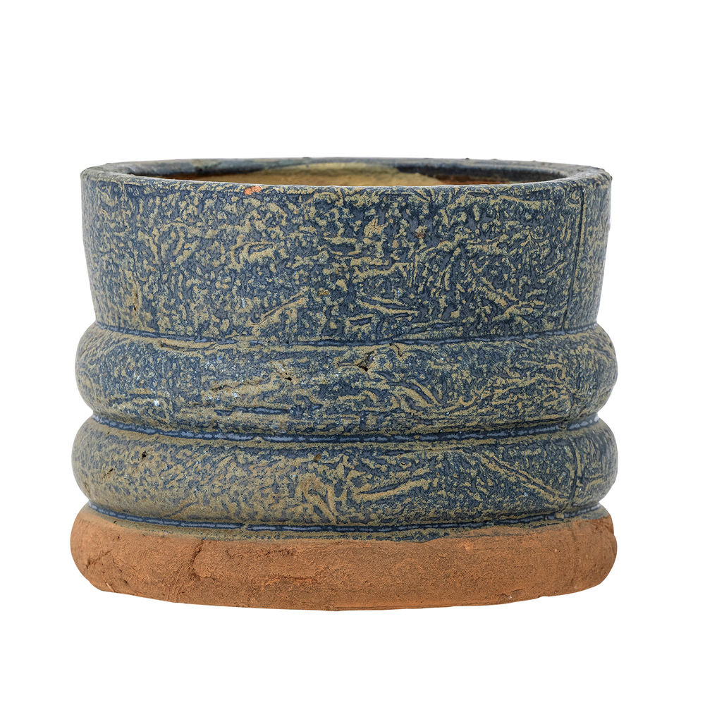 Creative Collection Pot de fleurs Maizun, bleu, terre cuite