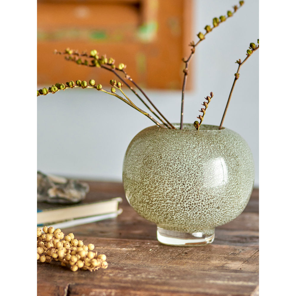 Kreative Sammlung Saia Vase, Gold, Glas