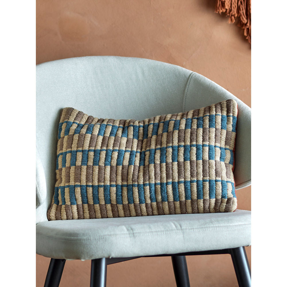 Creative Collection Coussin Newtown, Bleu, Coton