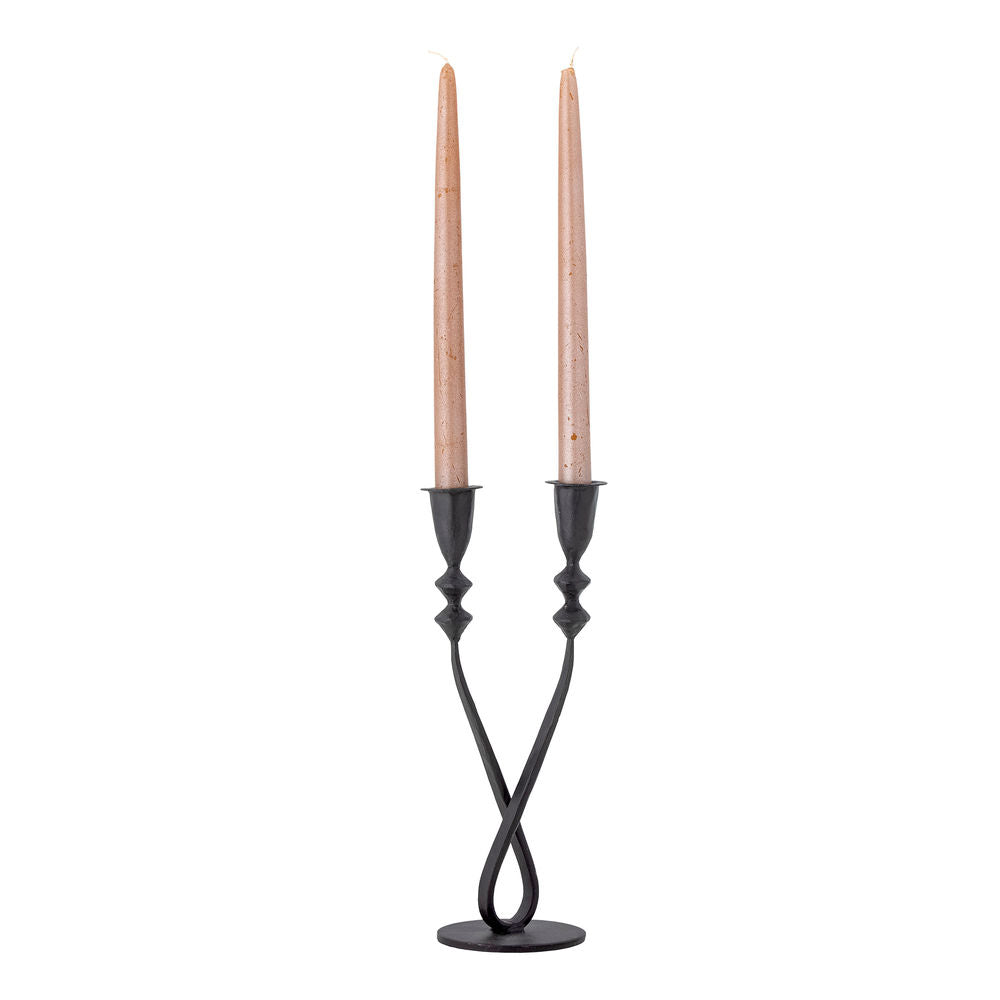 Creative Collection Candelero Penilla, Negro, Metal