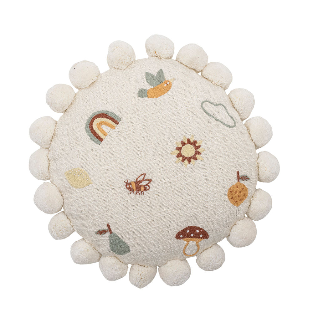 Almohada Bloomingville MINI Agnes, Naturaleza, Algodón