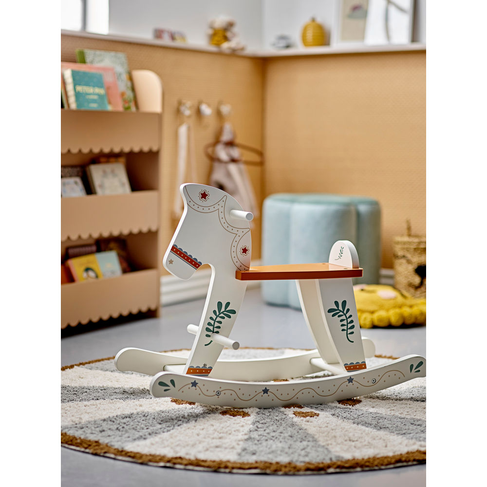 Blooming ville MINI Ruddy Swing Spielzeug, Pferd, Weiß, MDF