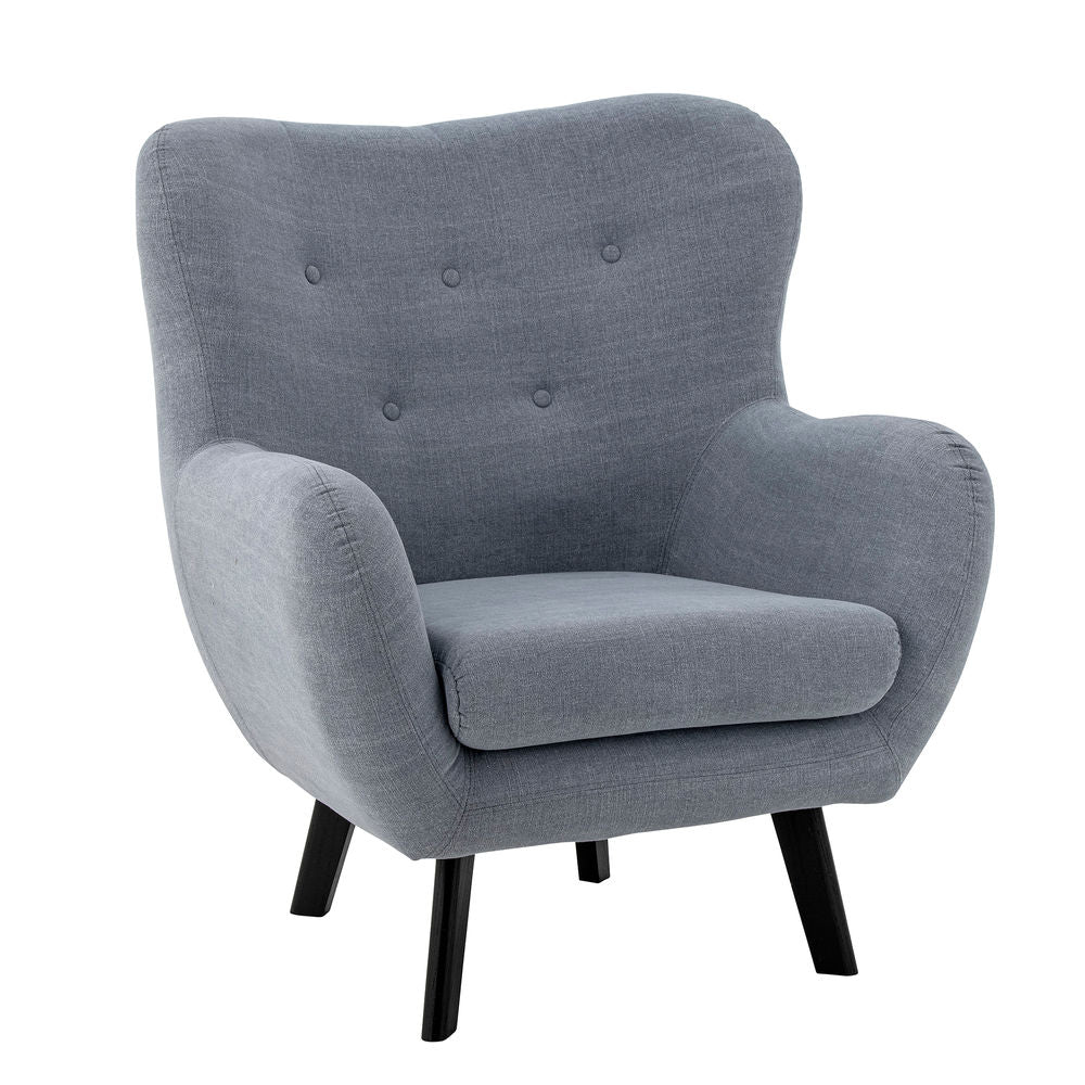 Creative Collection Fauteuil Beau, Bleu, Coton