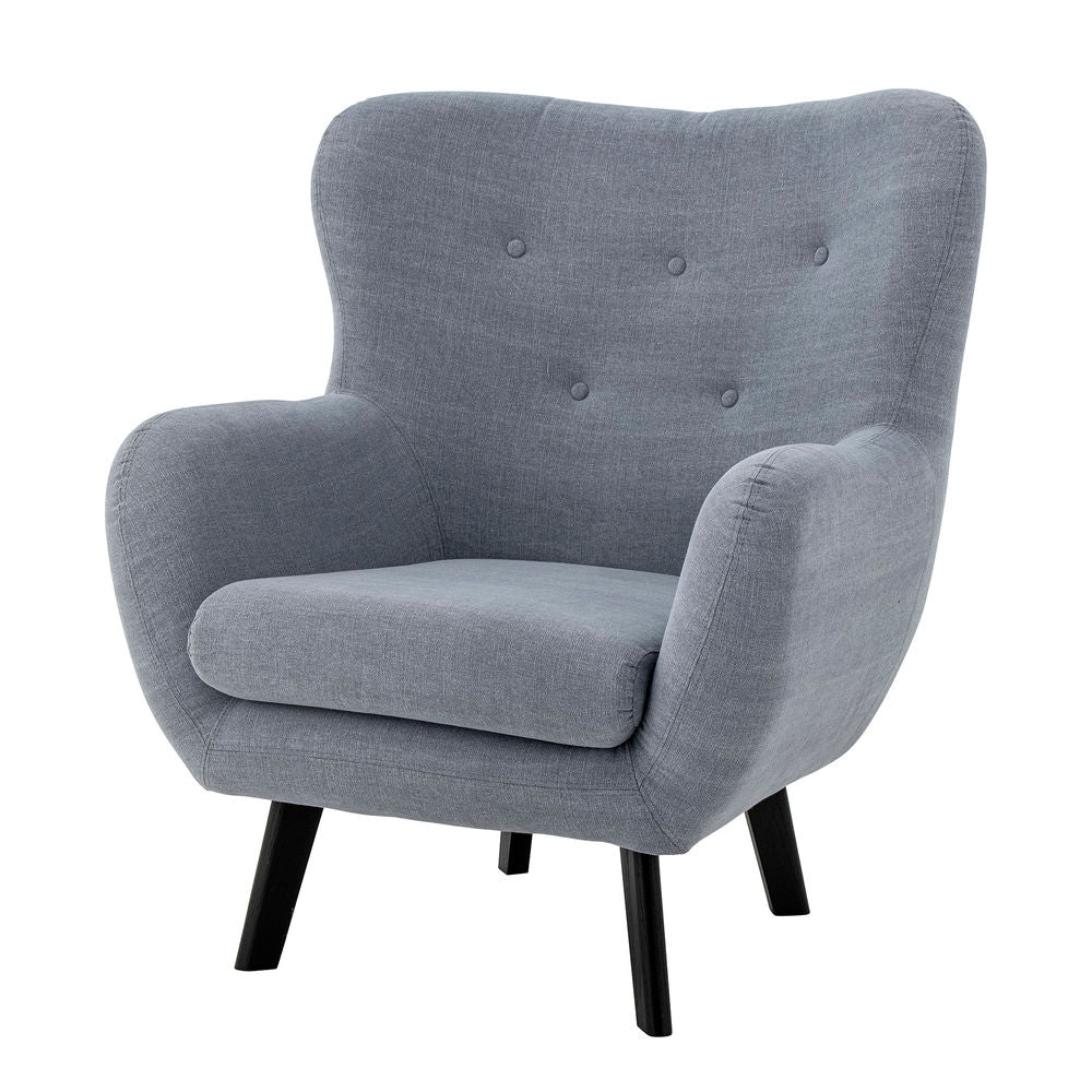 Creative Collection Fauteuil Beau, Bleu, Coton