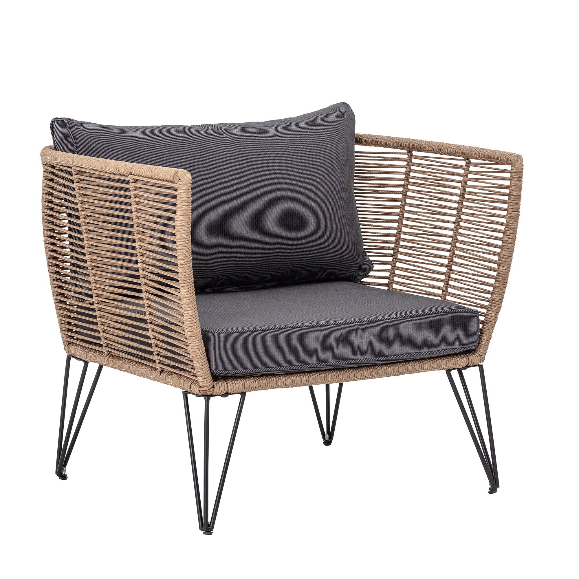 Bloomingville Mundo Chair, Marron, Métal