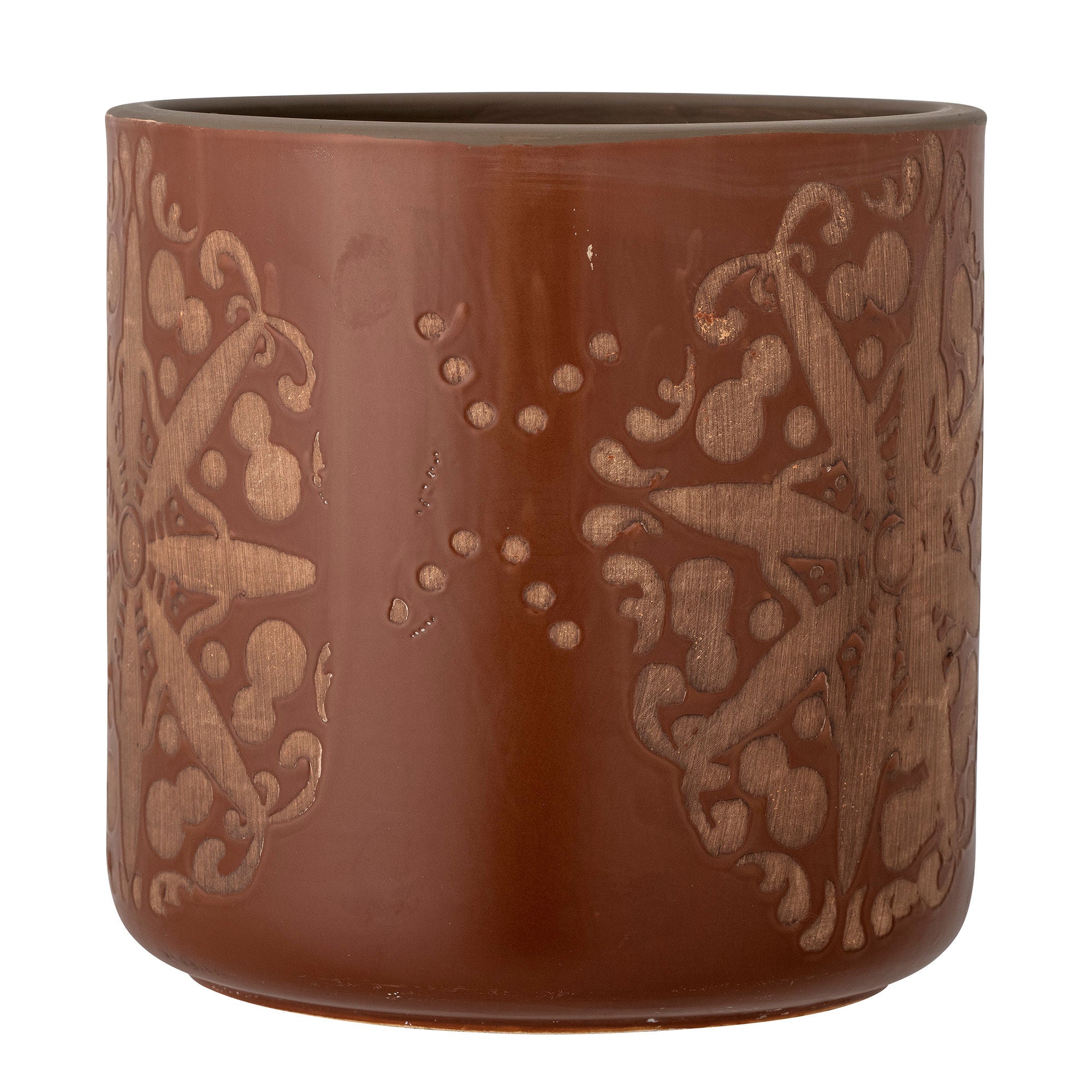 Bloomingville Safio Deco Bloempot, Bruin, Terracotta