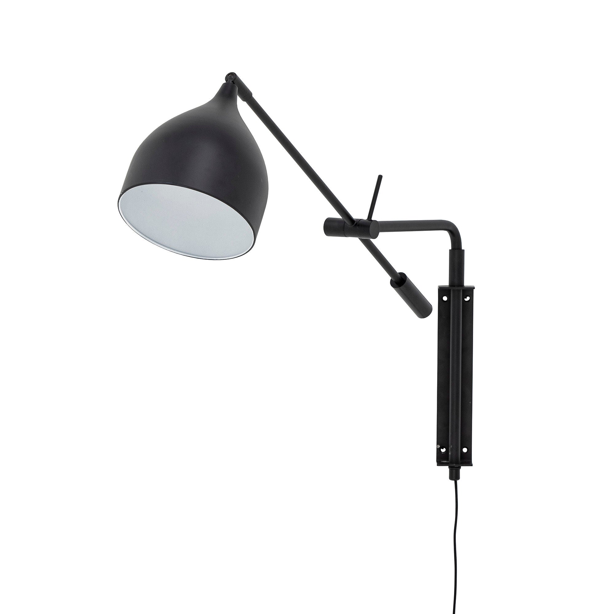 Bloomingville Lyam Wandlamp, Zwart, Metaal