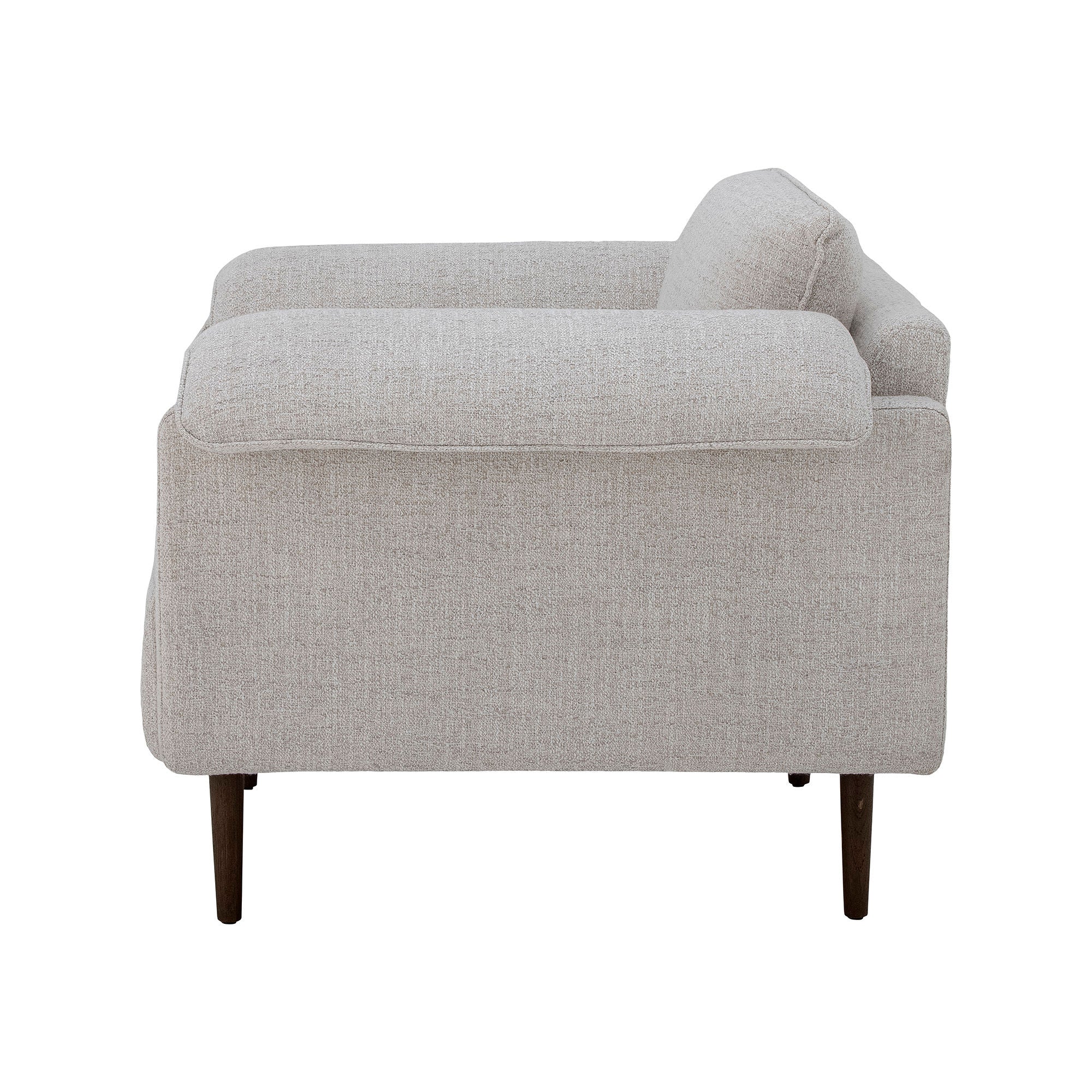 Bloomingville Fauteuil Chesham, Blanc, Polyester