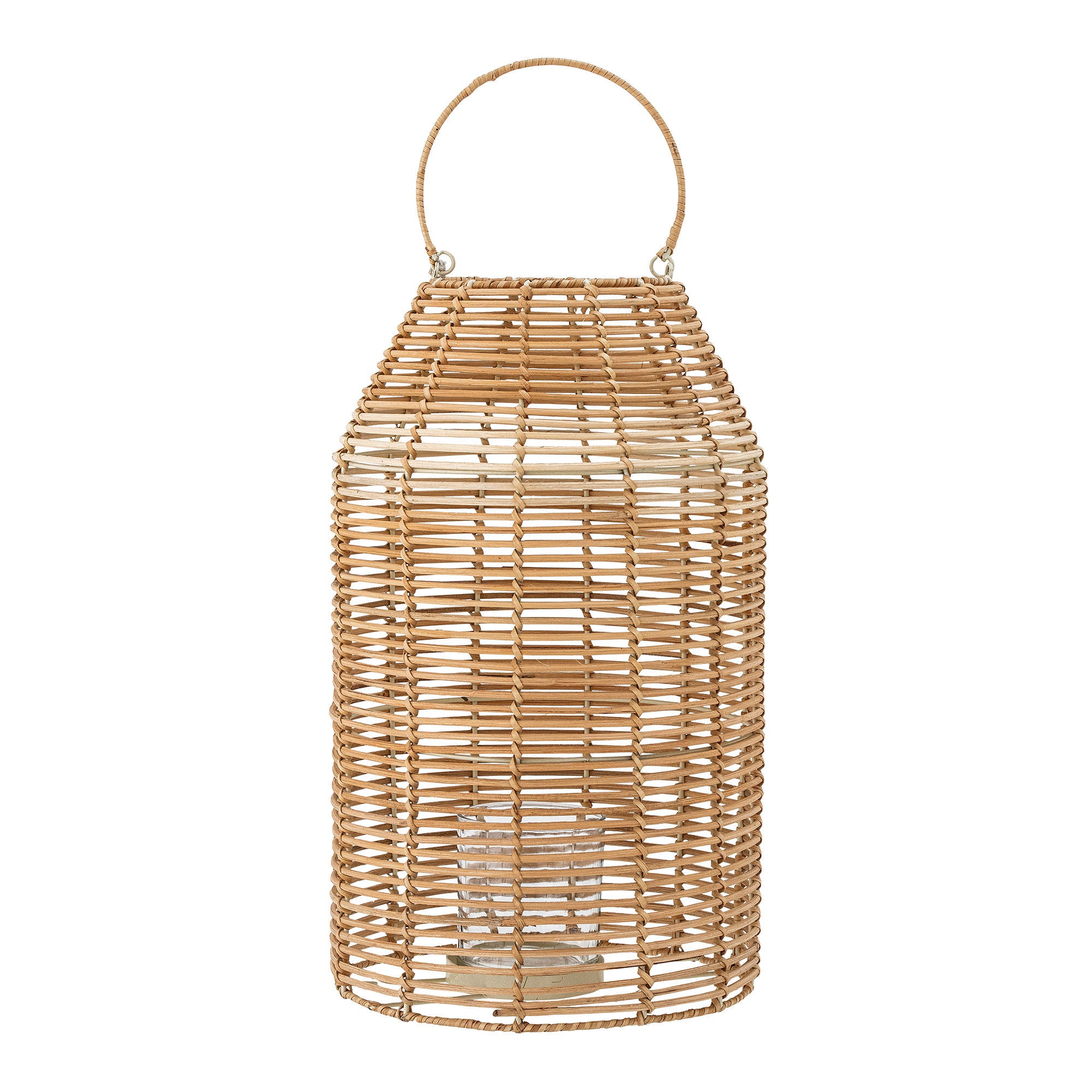 Creative Collection Ferdi Lantaarn met/Glas, Natuur, Rotan