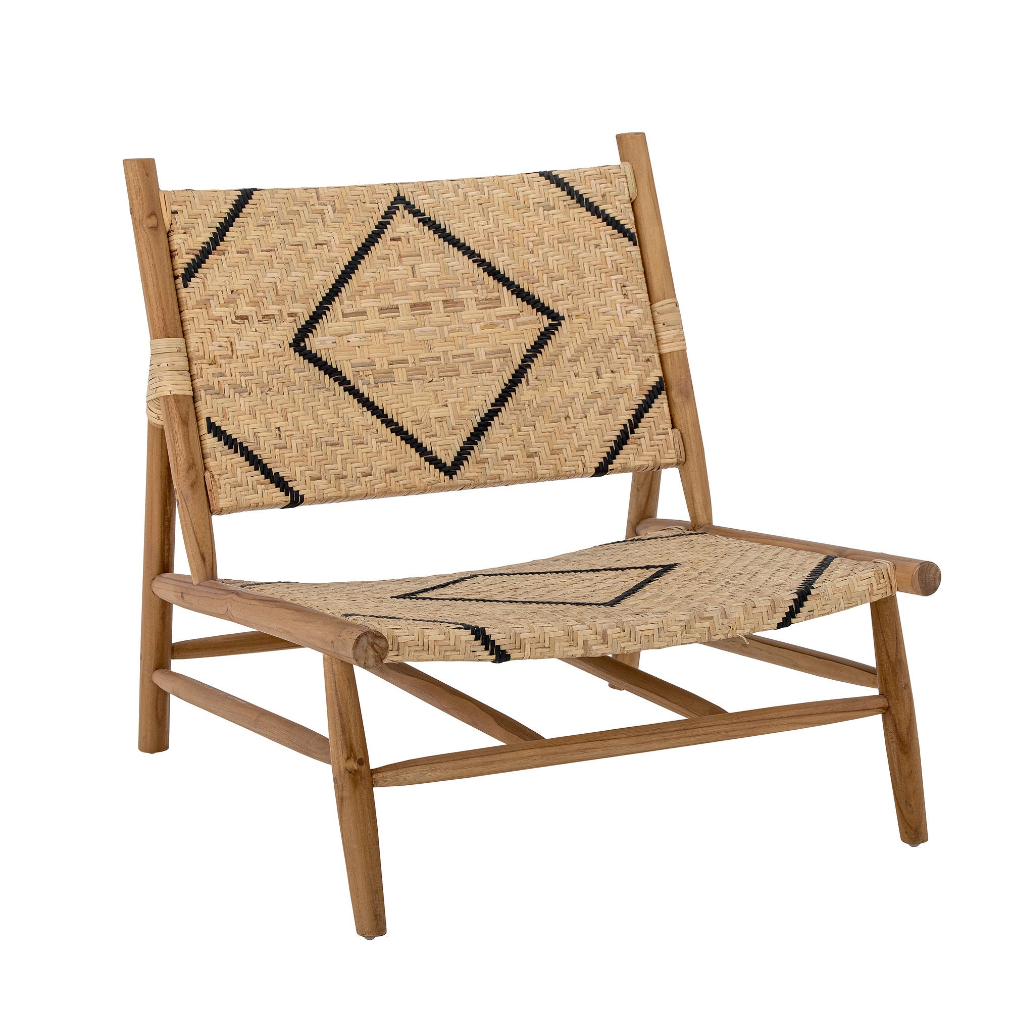 Creative Collection Fauteuil Lennox, Nature, Teck