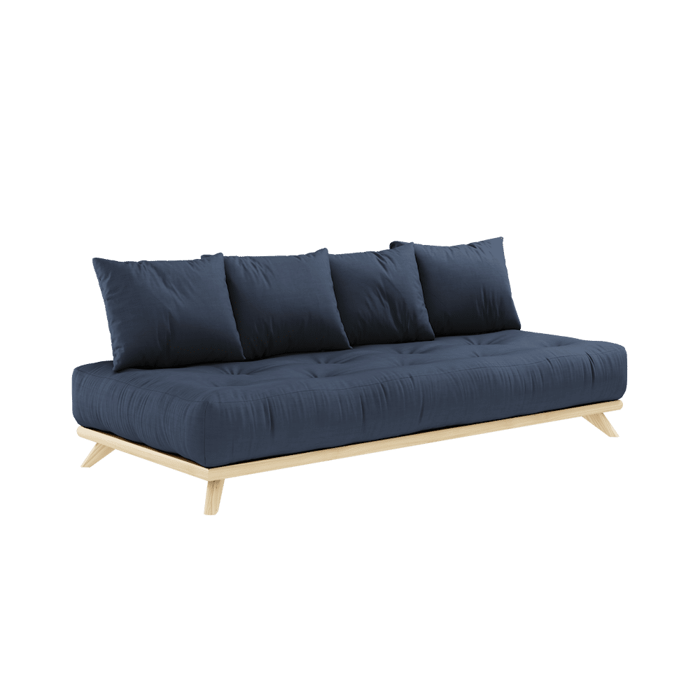 Karup Design SENZA DAYBED CLEAR LACQUERED W. SENZA DAYBED MATTRESS SET NAVY