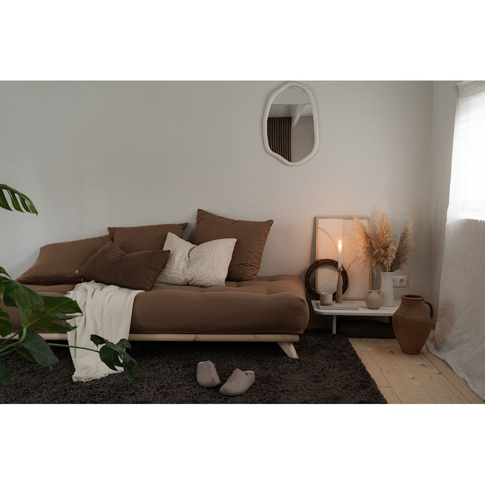 Karup Design OHNE TAYBED KLARE LACQUERED W. OHNE DAYBED MATRATZE SETZT CLAY BROWN